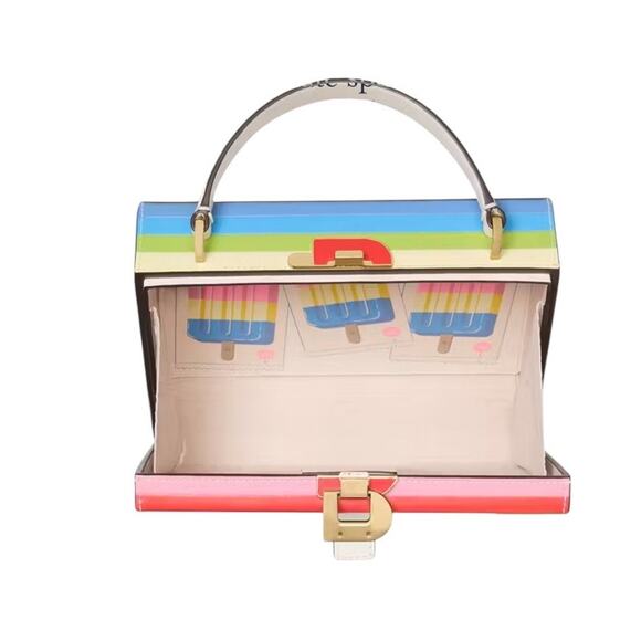 Kate Spade New York Snack Bar Popsicle Leather Multicolor Crossbody Bag NWT - Picture 5 of 6